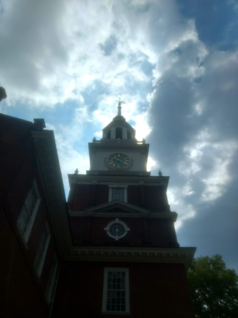 Ominous sky and building